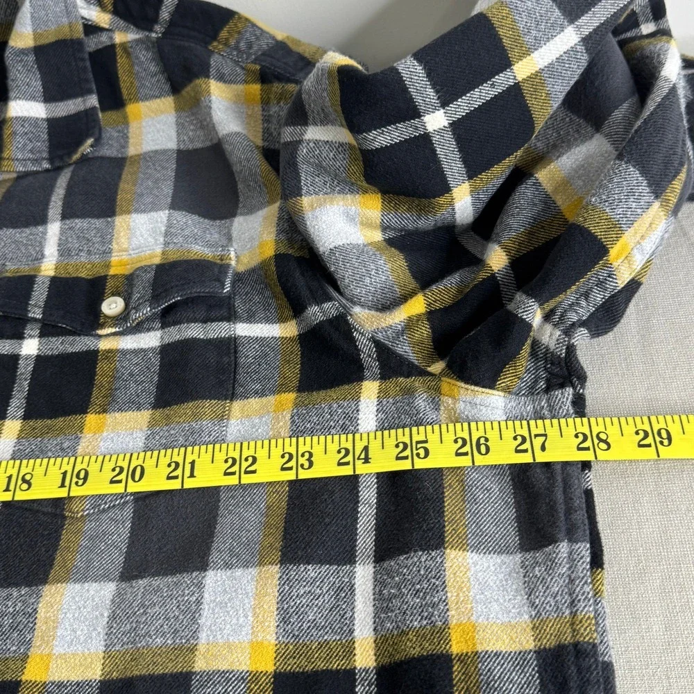 The North‎ Face Flannel Shirt XXL Black/yellow Heavyweight